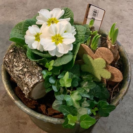 Frühlingsschale "Retro-Zink"