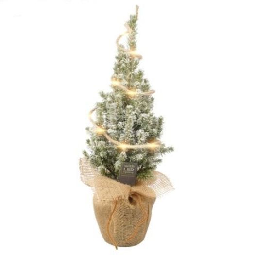 Picea Conica Jute-LED-Schnee 45/50 T13